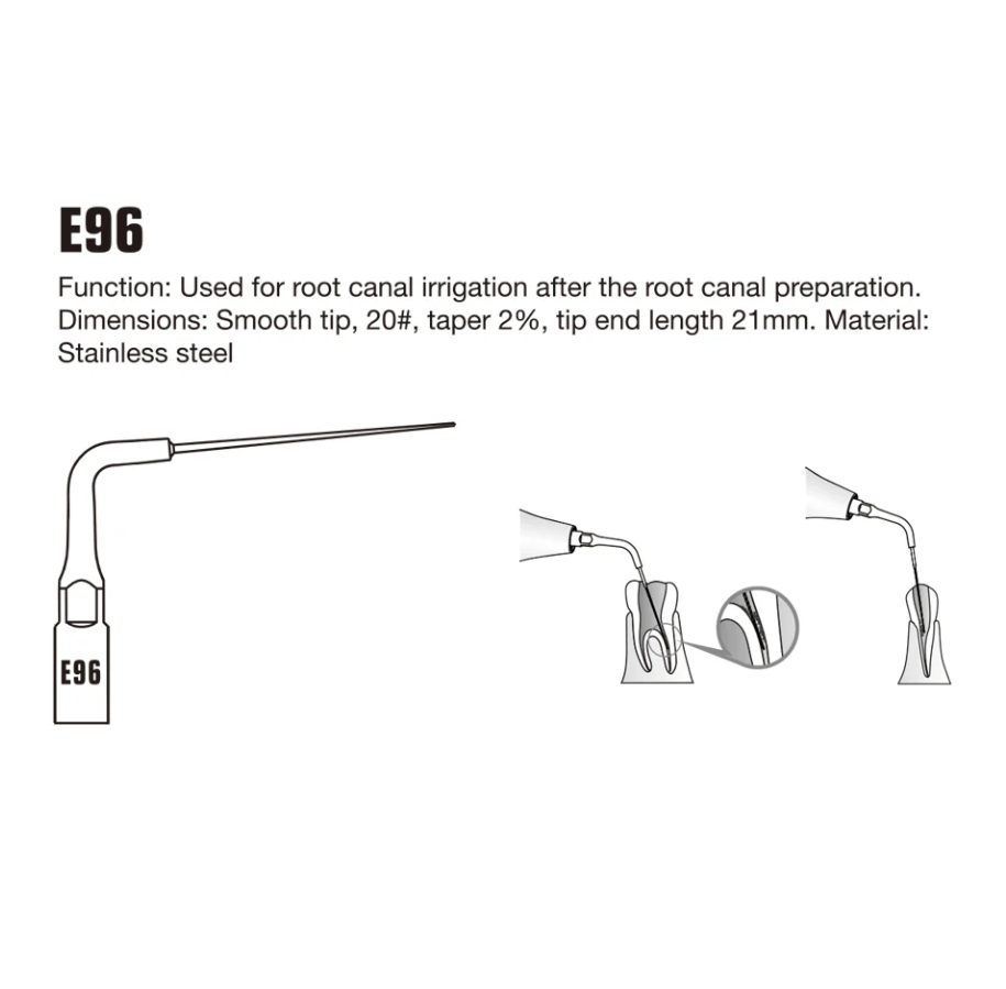 Woodpecker Endo 3 Ultrasonic Tips – Endodontic Irrigation & Cleaning