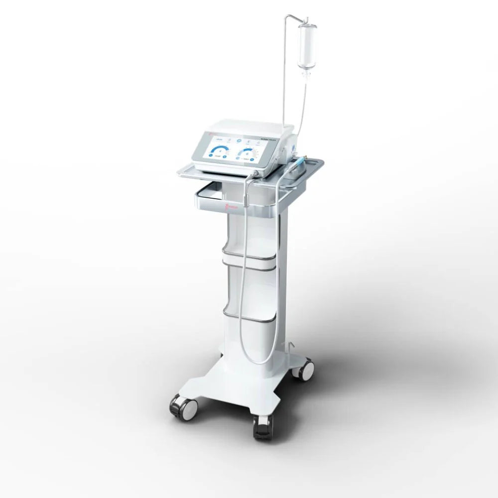 Woodpecker TC-6 mobile dental trolley supporting dental equipment with integrated storage