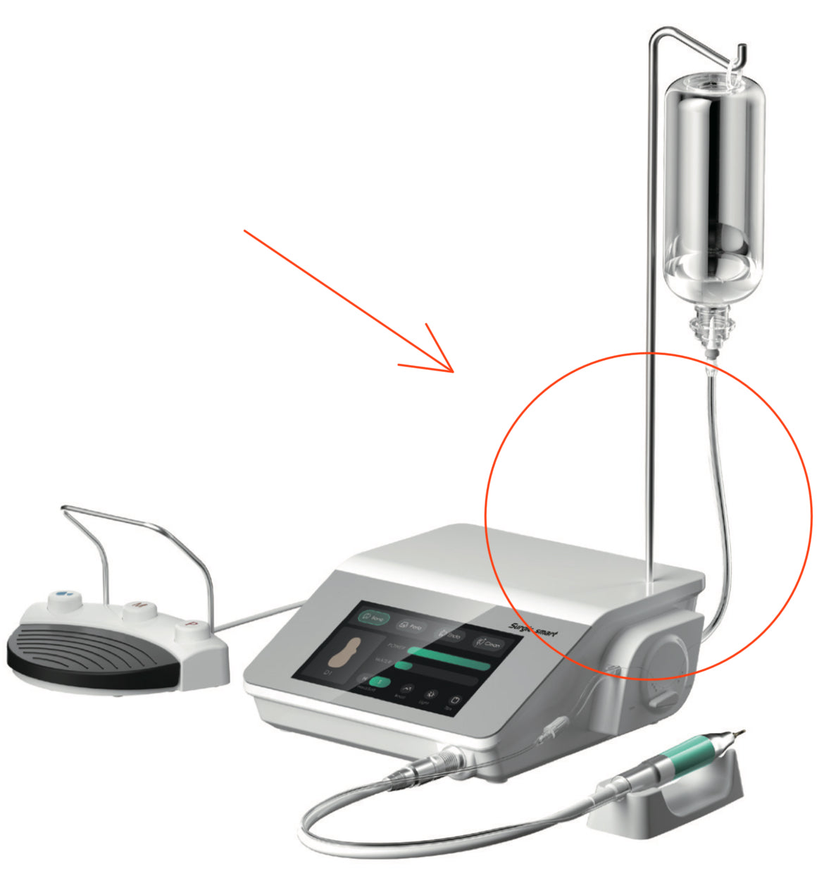 Woodpecker pump tube – Surgic Smart Machine Surgical Use