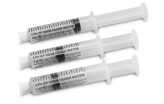 Saline Sodium Chloride  0.9% USP 10mL Pre-Filled Flush Syringe 30/pk
