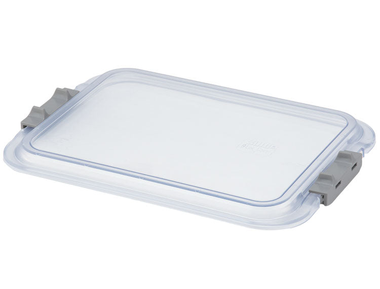 Lockable Set Up Mini Flat Tray Size F 9 5/8" x 6 5/8"x 7/8"(Compare to Zirc) - Blue F Mini
