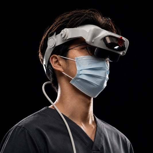arLoupe G-L3508 corded digital dental loupe in use
