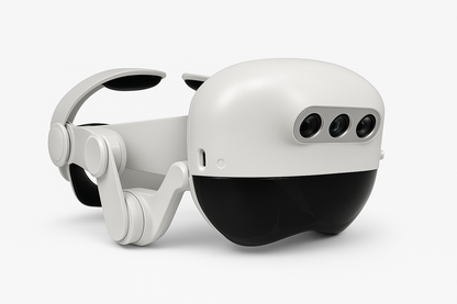 Rear-side view of the ARLoupe 3D Electronic Loupe, highlighting its adjustable ergonomic headband for customized fit and comfort. Featuring a multi-lens optical system, this advanced head-mounted loupe ensures high-precision magnification for dental and surgical applications, enhancing accuracy and reducing strain during procedures.