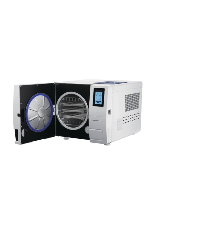 "Smartclave 23L dental autoclave with open door – advanced sterilizer for clinics