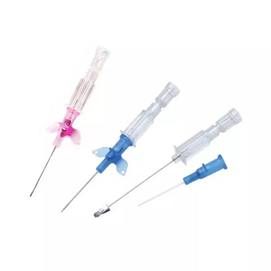 B Braun Introcan Safety IV Catheter, Winged, PUR, 18G x 1.25", 50/box