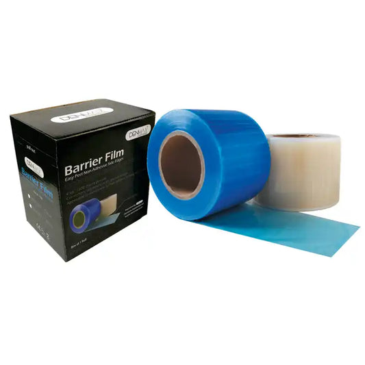 Barrier Film Blue Sticky Wrap 1200/Sheet with Dispenser - Blue