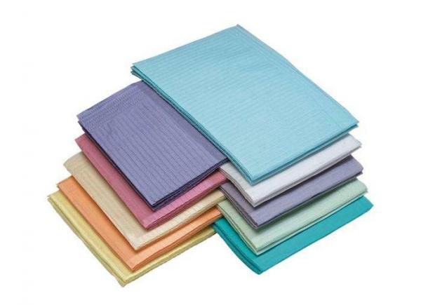 Disposable Dental Patient Bibs 500/Box 2/Ply Tissue+1 Ply Poly