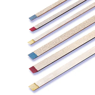 Two Striper Diamond Finishing Strips 6/pk , Compo Strip #150 - 150F-Red