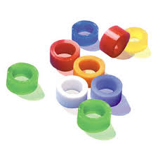 Instruments Assorted Color Code Rings Silicone 80/Pk