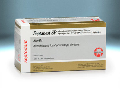 Septanest SP/ Septanest N ,Articaine 4% 50/Box, Septodont #99145