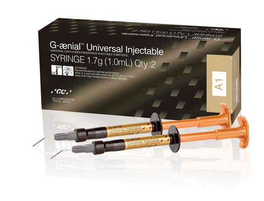 GC America G-aenial Universal Injectable Radiopaque Composite Syringe - 2/pk, Shade B1