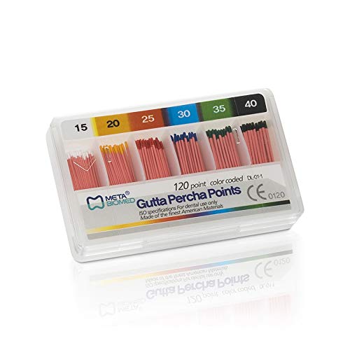 Gutta Percha Points .02T, 120/Pack -Meta Biomed - 10