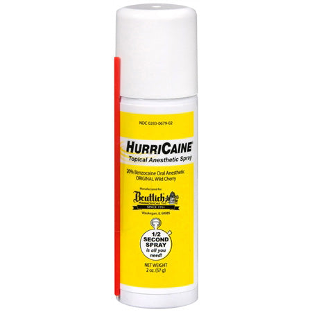 Hurricaine Topical Spray Kit + 200 Tubes   2oz #0679-60