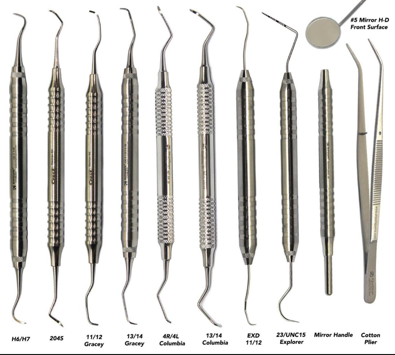 Hygiene Instruments Kits Scalers & Gracey Curette Hollow Handle