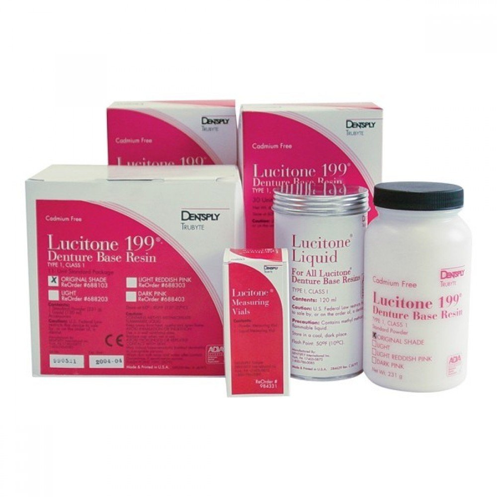 Lucitone 199® Denture Base Resin – Powder and Liquids - Light Reddish Pink