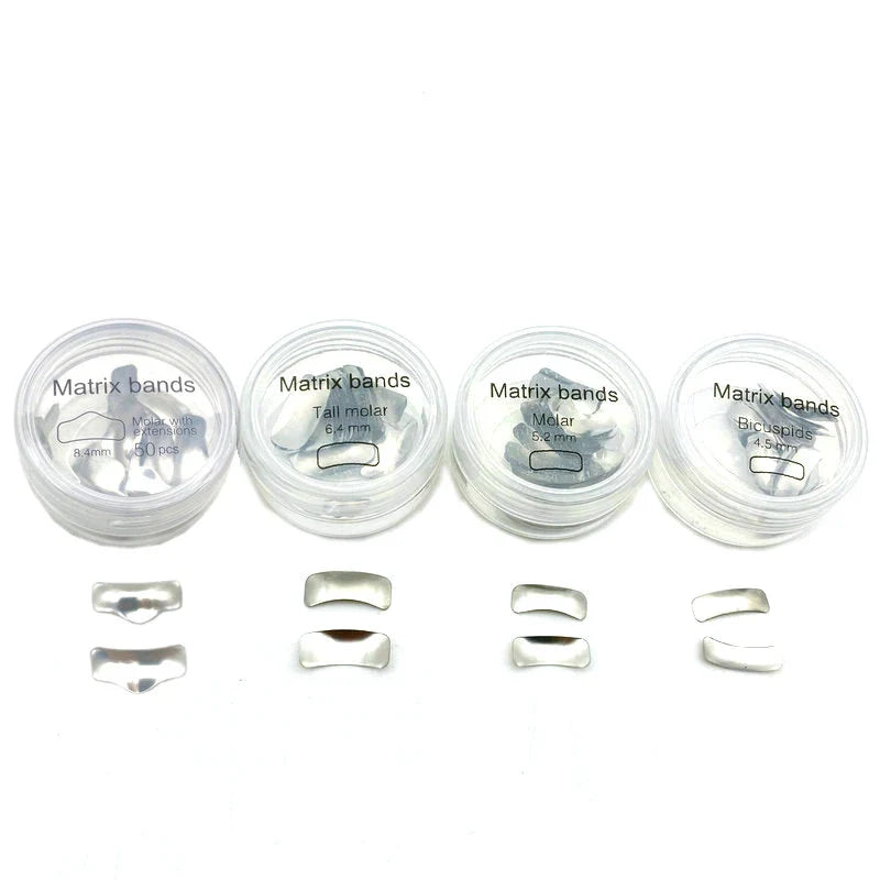 Matrix Bands Sectional Matrices No Holes 50/pk ( Compare to Garrison -Palodent) - Molar 6.4mm #MTX-64 - Dentsply Sirona