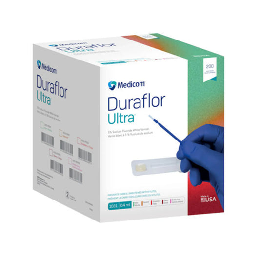 Duraflor Ultra Varnish Bulk Pk 5% Sodium Fluoride BubbleGum 200/Box #1031-BG200