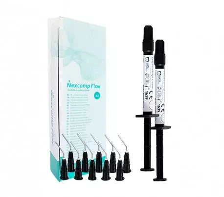 (Buy 5 Get $50 Gift Card) Nexcomp Flowable Composite 2x2g Syringes with Tips