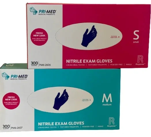 PriMed - Nitrile Powder Free Exam Gloves 300/Box  -