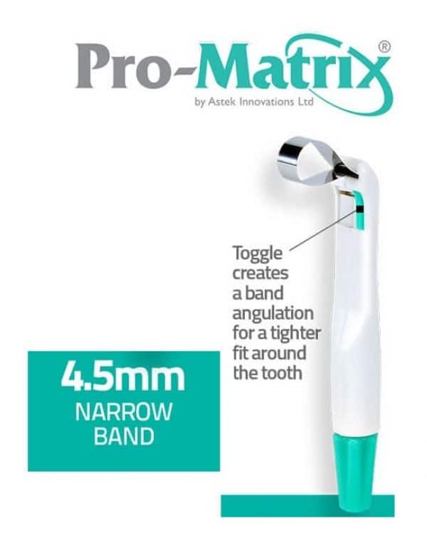 Young Pro-Matrix Bands Green - Narrow 4.5mm 50/Box #19000