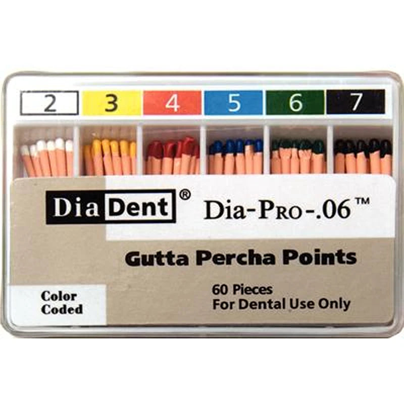 Dia-PRO™ Gutta Percha Points – 0.06 Taper, 60/Box, Size/Color: #9 (0.775)