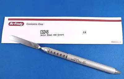 Hu-Friedy Cement Spatula || Single-End Flexible #24 || Satin Steel Handle #6 – HU-CS246
