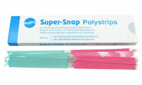 SuperSnap Polystrips, 100/Pkg #L526 Fine/Superfine, Green/Red