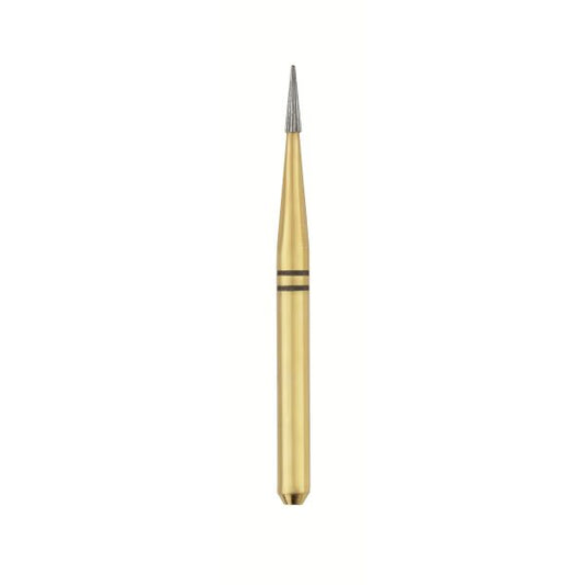 (Safe End) Composite Contour Finishing Gold Burs Carbides  Needle 20 Blades 10/Pk (SE3-SE4-SE6-SE8-SE9)