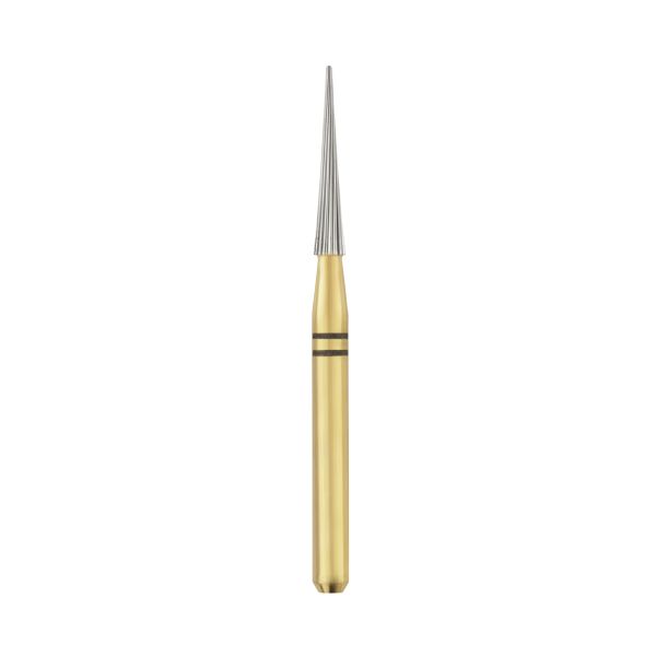 (Safe End) Composite Contour Finishing Gold Burs Carbides  Needle 20 Blades 10/Pk (SE3-SE4-SE6-SE8-SE9)