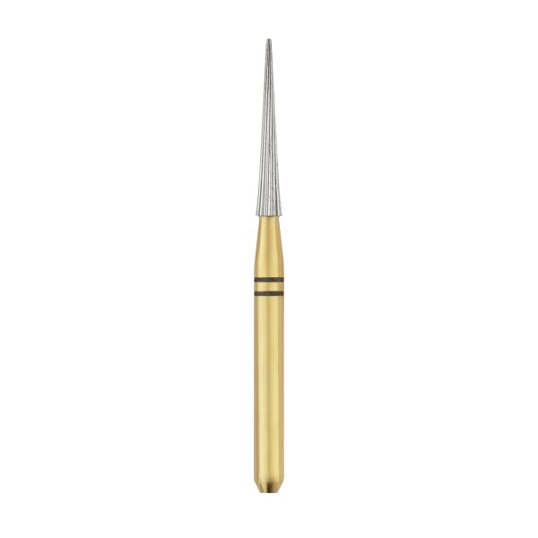 (Safe End) Composite Contour Finishing Gold Burs Carbides  Needle 20 Blades 10/Pk (SE3-SE4-SE6-SE8-SE9)