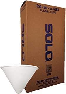 A-Dec Paper Evacuation Cup Liners , Solo Funnel Cups 6oz  250/Pkg