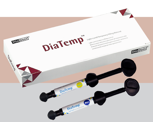 DiaTemp™ Light-Cured Temporary Restorative Material – 3 g Syringe, 3/Pkg, Color: Yellow Anterior