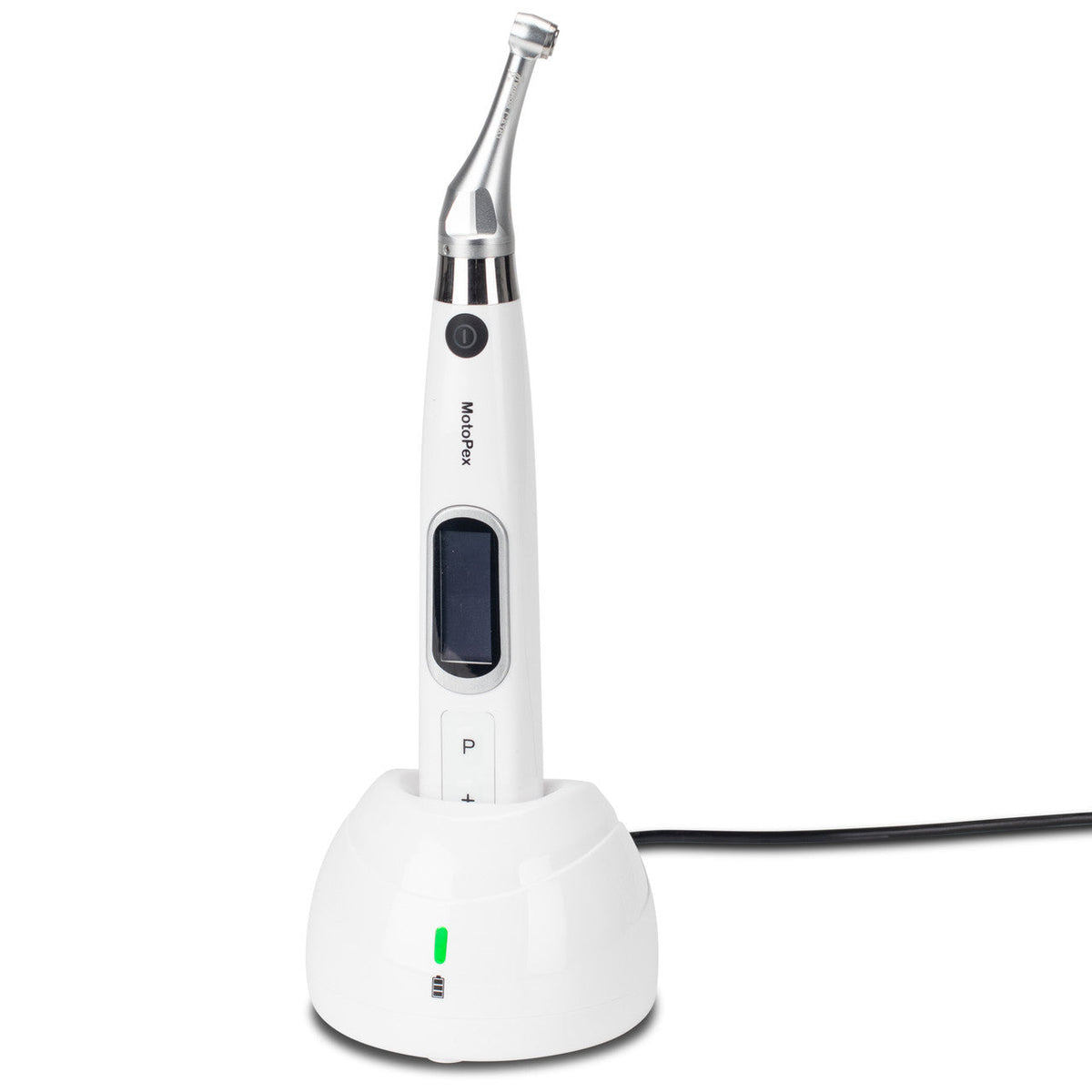 Woodpecker MotoPex white cordless brushless endodontic motor with apex locator and charging dock