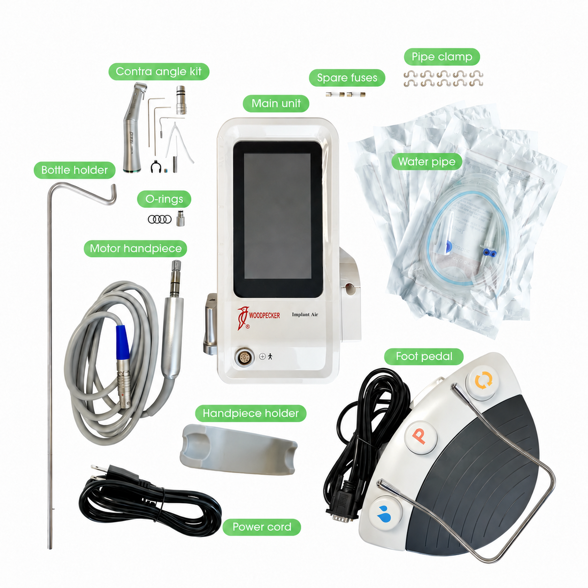 Woodpecker Implant Air dental implant motor accessories and surgical components