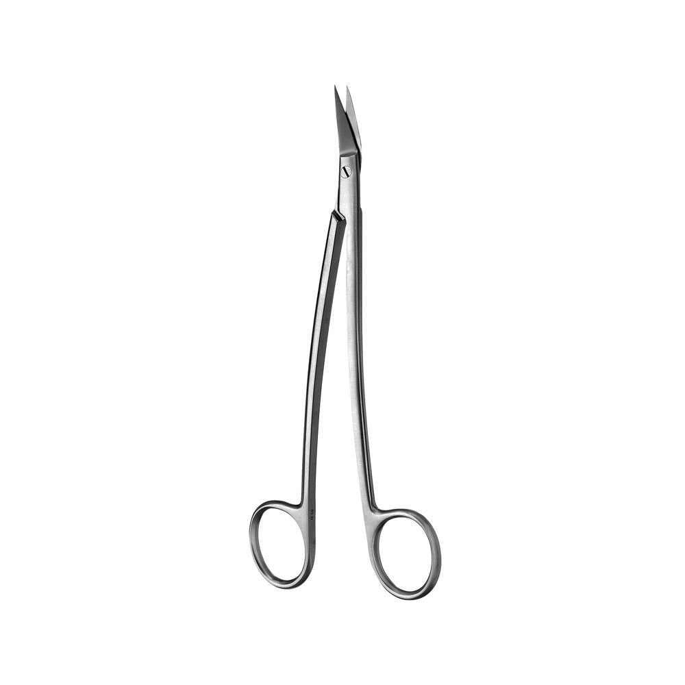 Dean Tonsil & Dissecting Scissor, Angled Blades, S-Shaped, 1 Serrated Blade, Sharp, 17CM