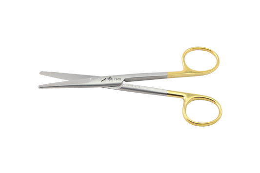 HiTeck Mayo Scissor, Straight, Beveled Blades, Tungsten Carbide, 14.5CM