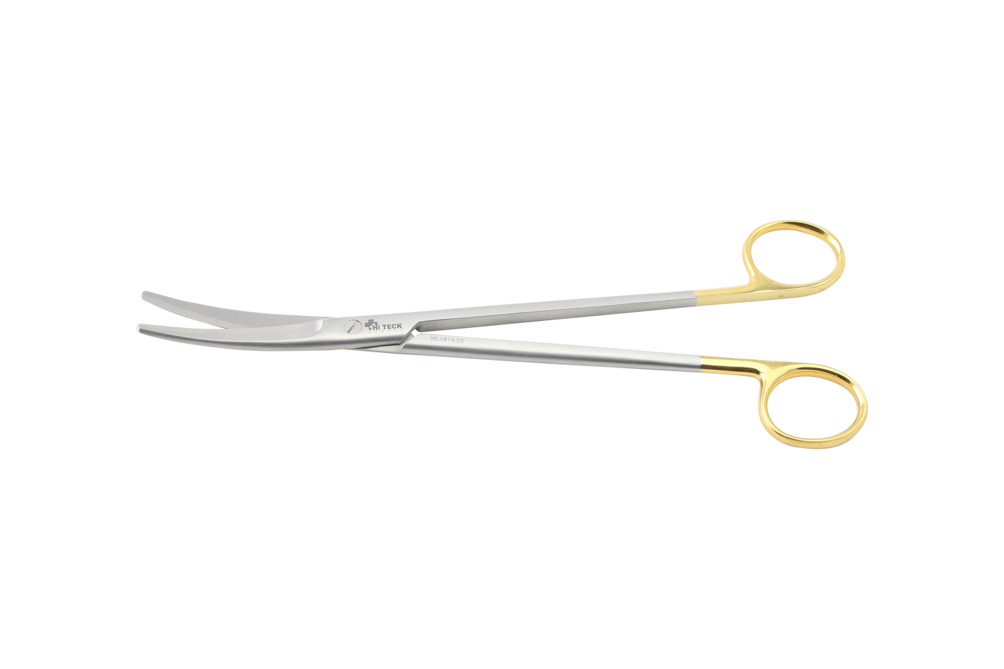 HiTeck Mayo Scissor, Curved, Beveled Blades, Tungsten Carbide, 23CM