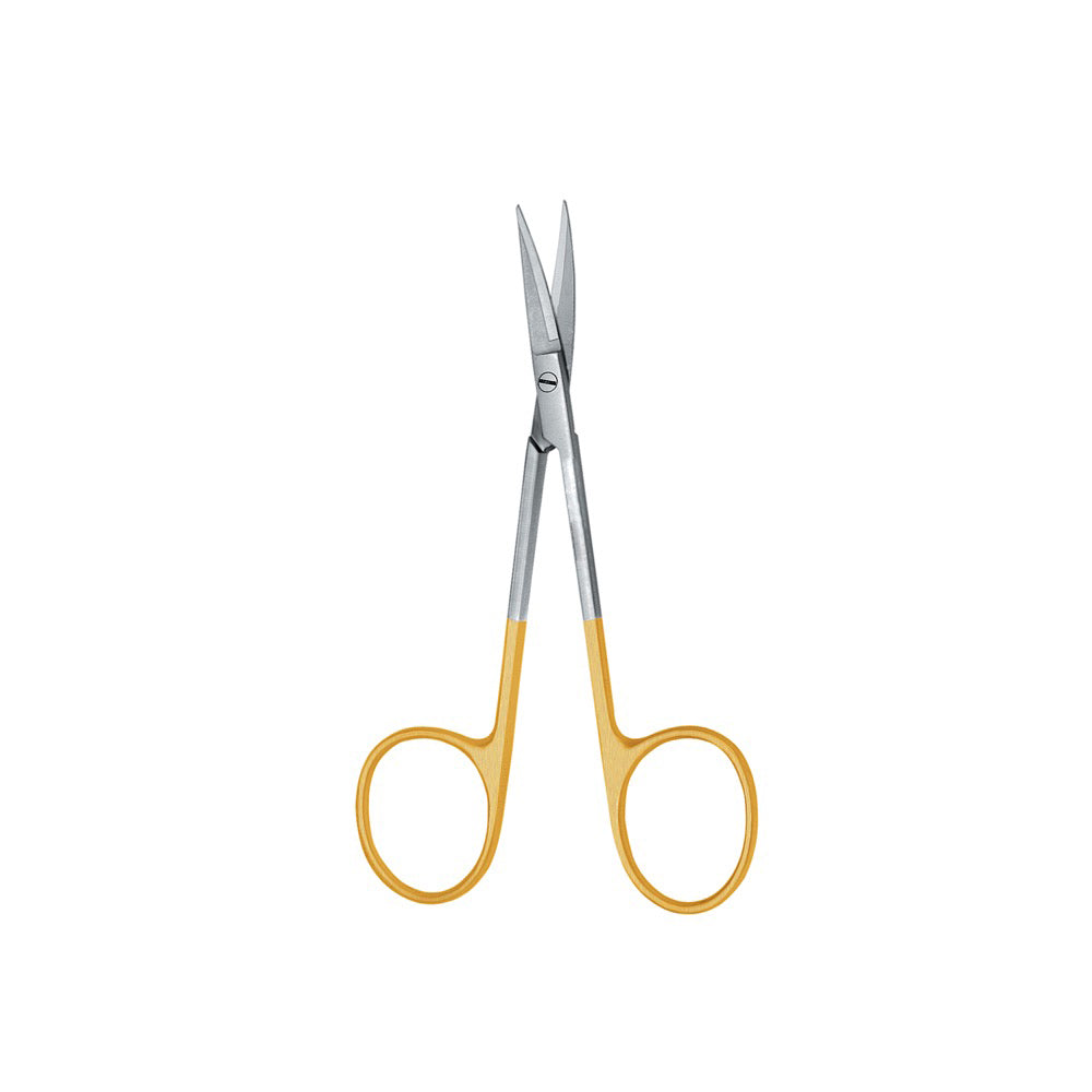 Iris Scissor, Curved, Tungsten Carbide, 11.5CM