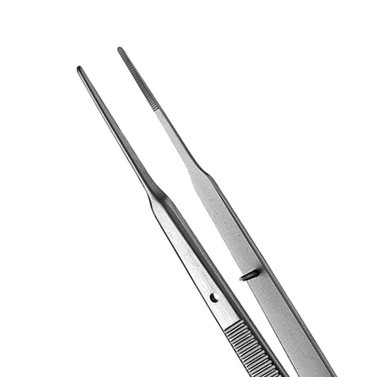 Gerald Dressing Forcep, Serrated, Straight, 18CM