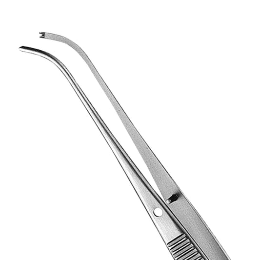 Semken Tissue Forcep, 1x2 Teeth, Curved, 12.5CM