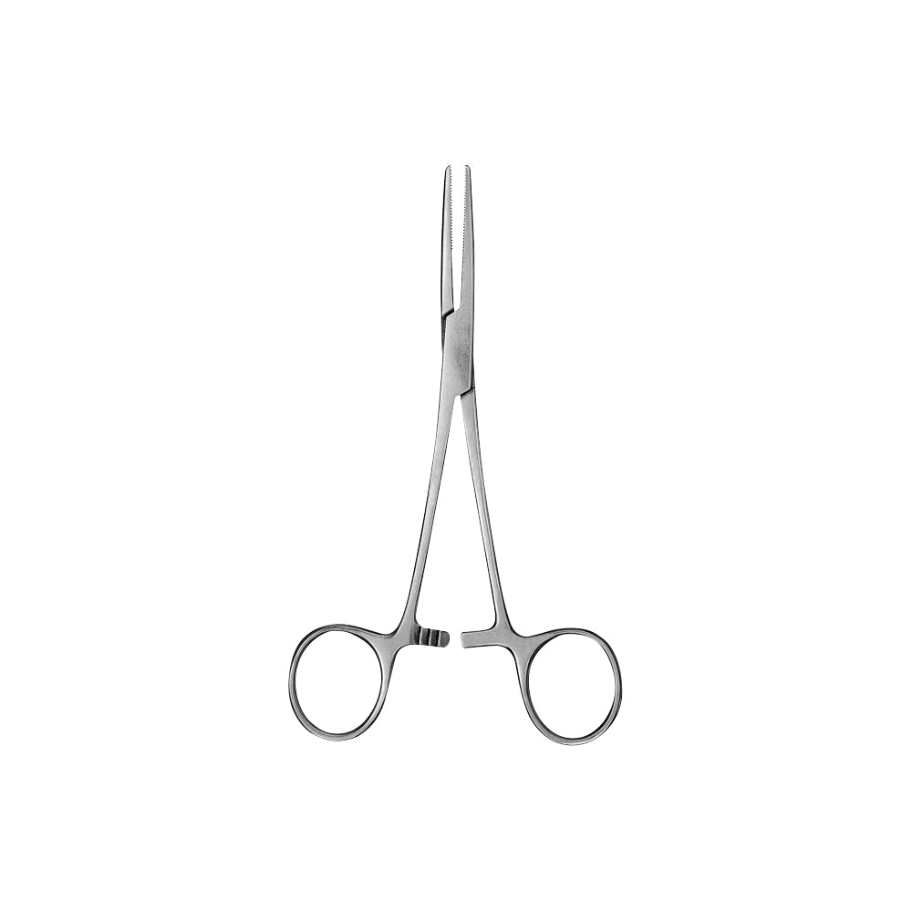 Kelly Artery Forcep, Half Serrated, Straight, 14CM