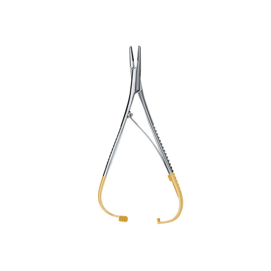 Mathiu Kocher Needle Holder, 14CM, Tungsten Carbide (Inner Clamp) (1-0,2-0,3-0,4-0)