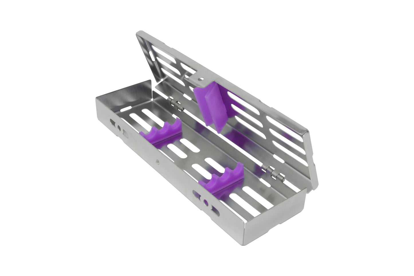 Sterilization Cassette for 3 Instruments - 180x55x22, W/O Lock, Non Detachable