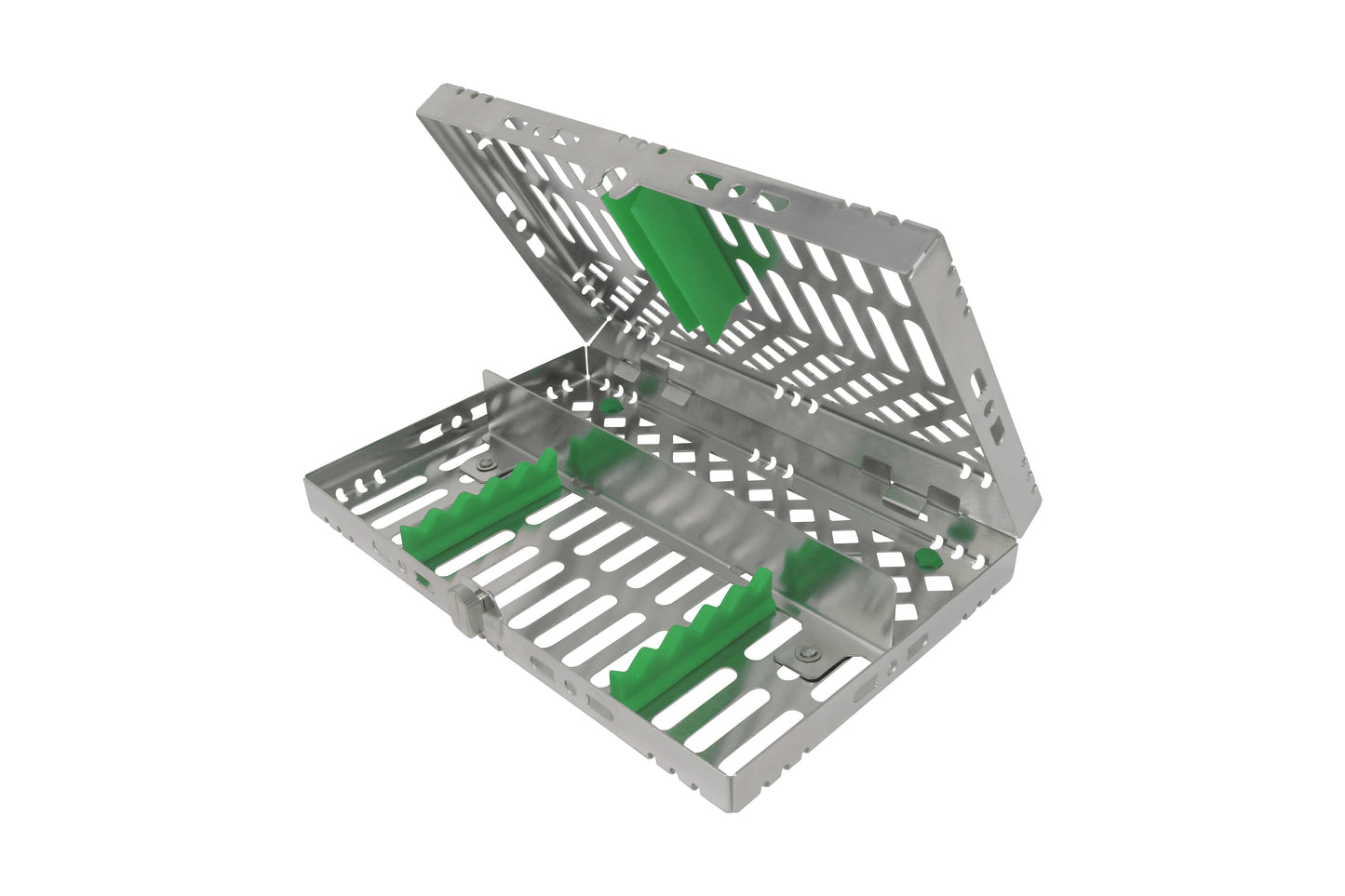 Sterilization Cassette for 5 Instruments, With Adjustable Accessory Area - 202x130x30, Detachable