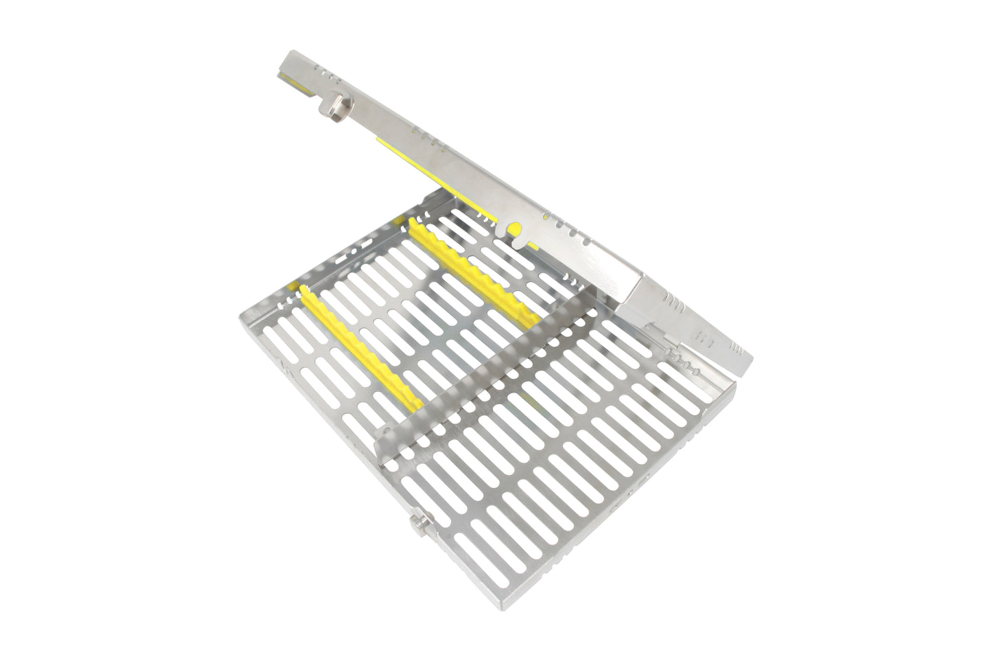 Sterilization Cassette for 12 Instruments, With Accessory Area, Detatchable - 280X202X30MM